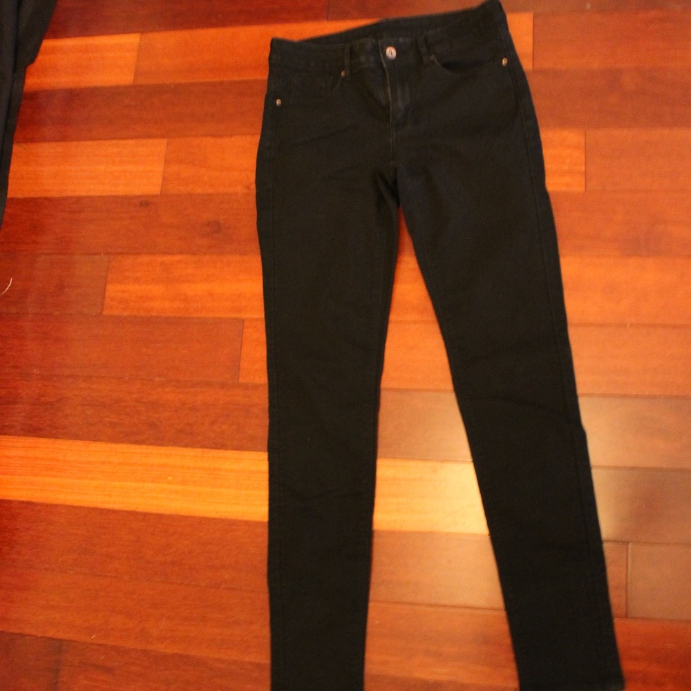 H&M Black Divided Skinny Jeans